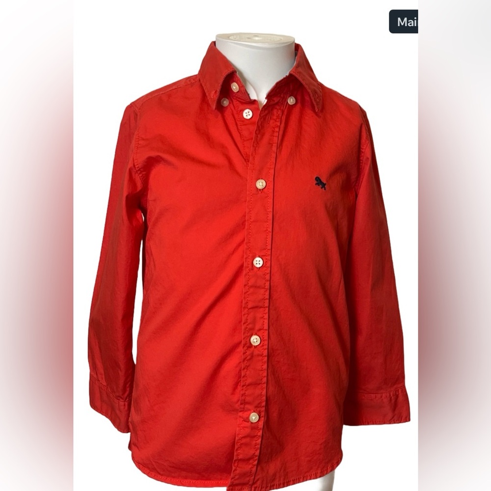 Red Button Down Shirt for Kids (5-6y)